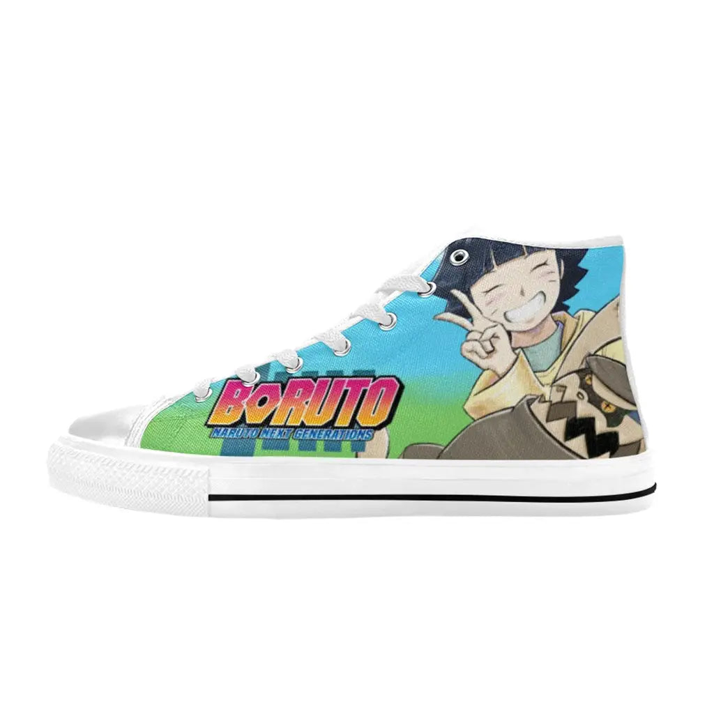 Boruto Naruto Next Generations Himawari Cute Shukaku Shoes High Top Sneakers