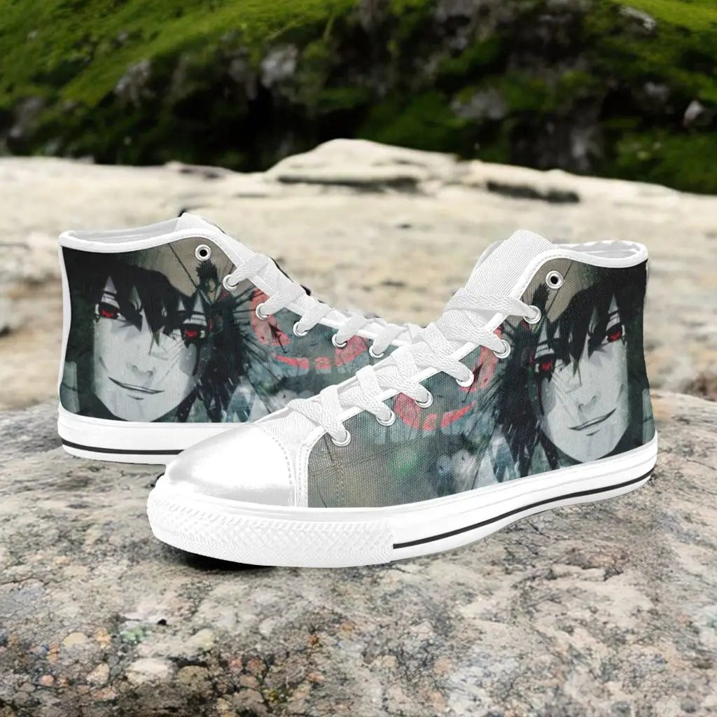 Boruto Naruto Uchiha Sasuke Custom High Top Sneakers Shoes