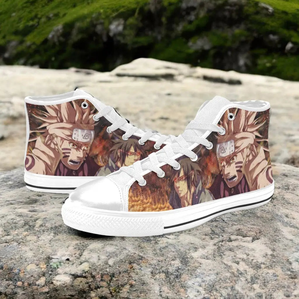 Boruto Naruto Uchiha Sasuke Custom High Top Sneakers Shoes