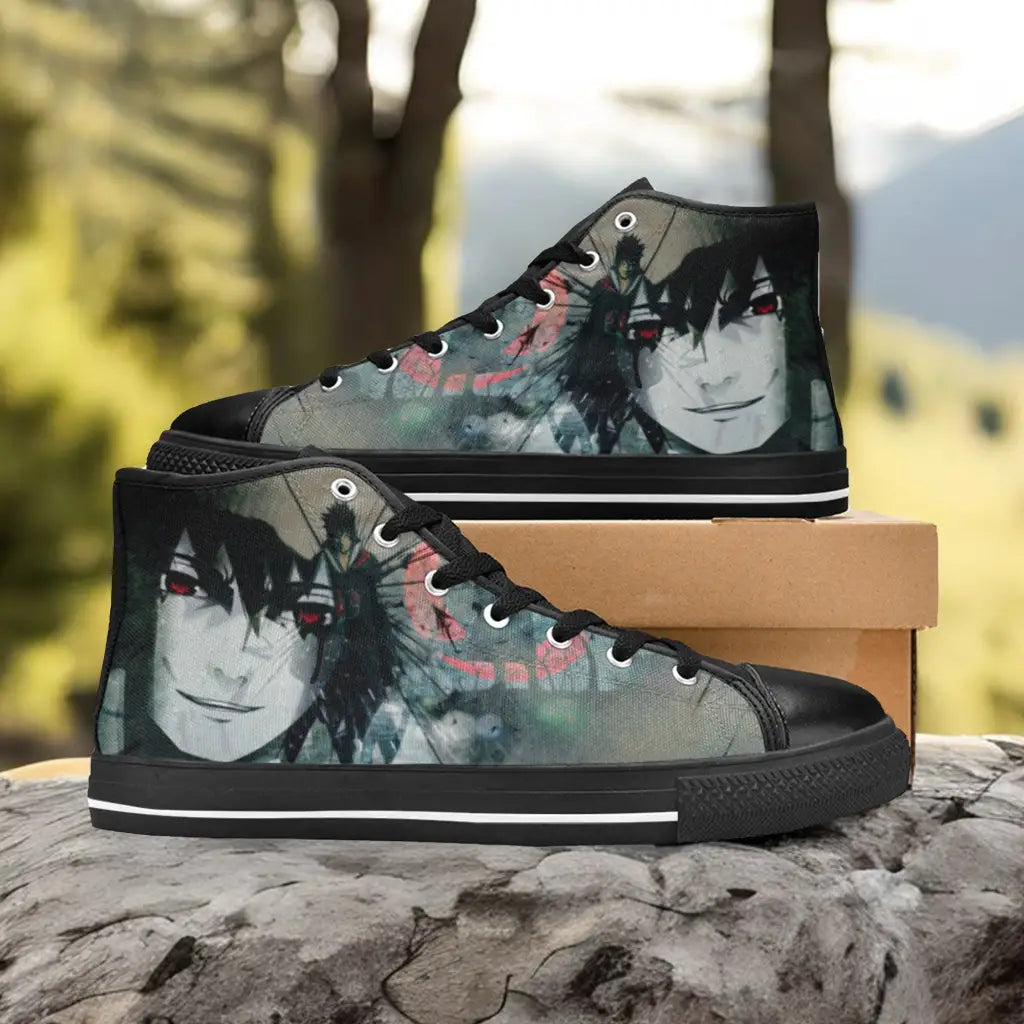 Boruto Naruto Uchiha Sasuke Custom High Top Sneakers Shoes