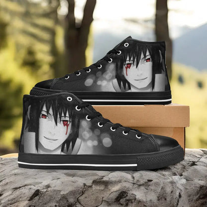 Boruto Naruto Uchiha Sasuke Custom High Top Sneakers Shoes