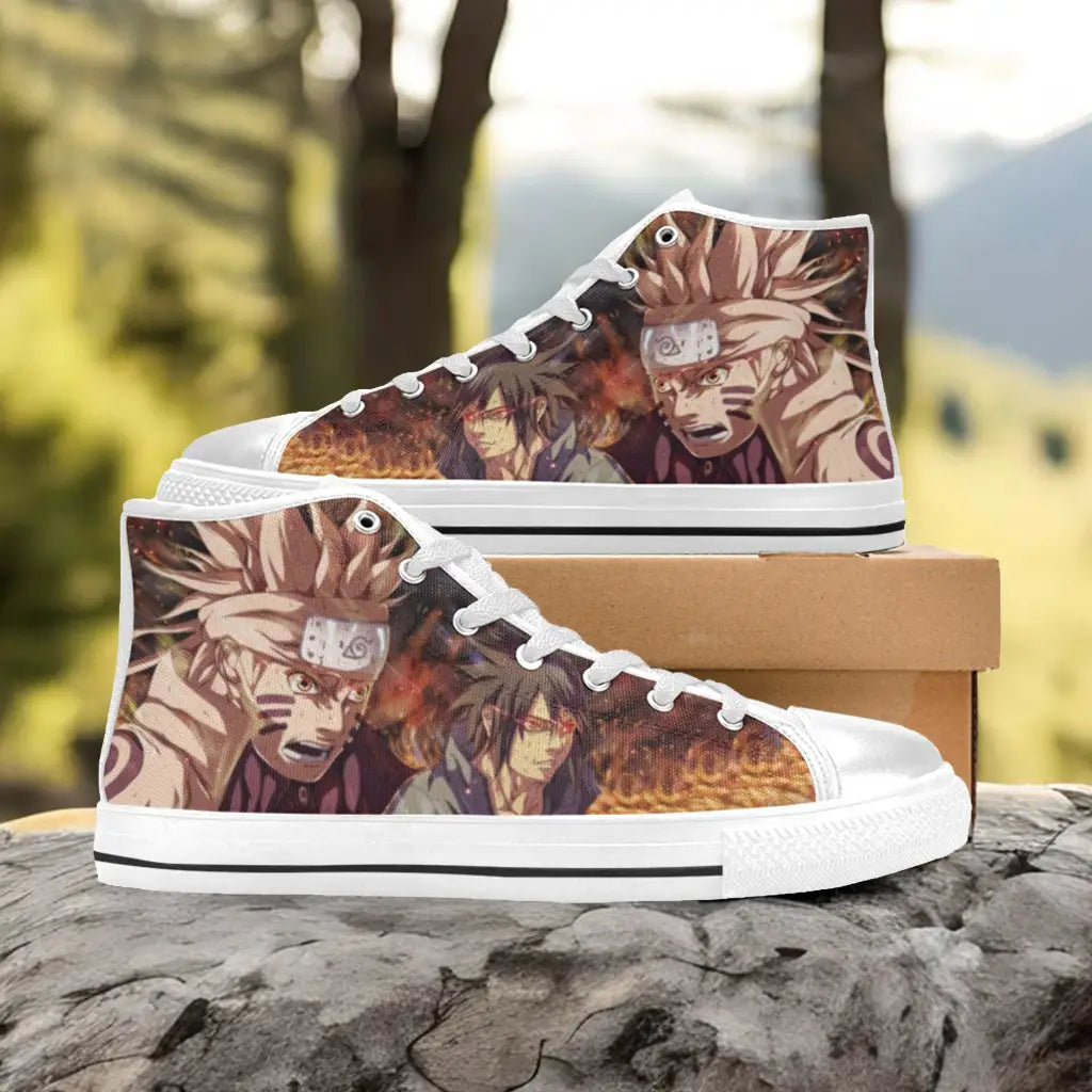 Boruto Naruto Uchiha Sasuke Custom High Top Sneakers Shoes