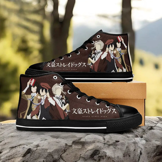 Bungou Stray Dogs Dazai Ranpo Atsushi Custom High Top Sneakers Shoes