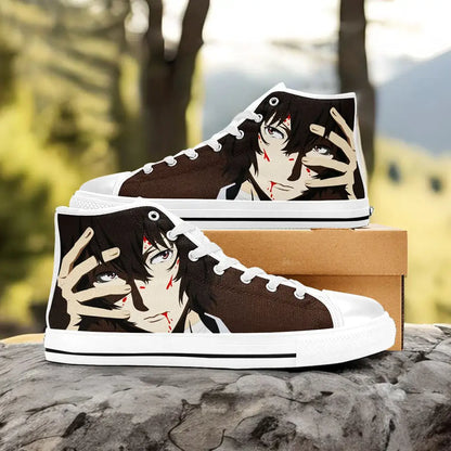 Bungou Stray Dogs Dazai Custom High Top Sneakers Shoes