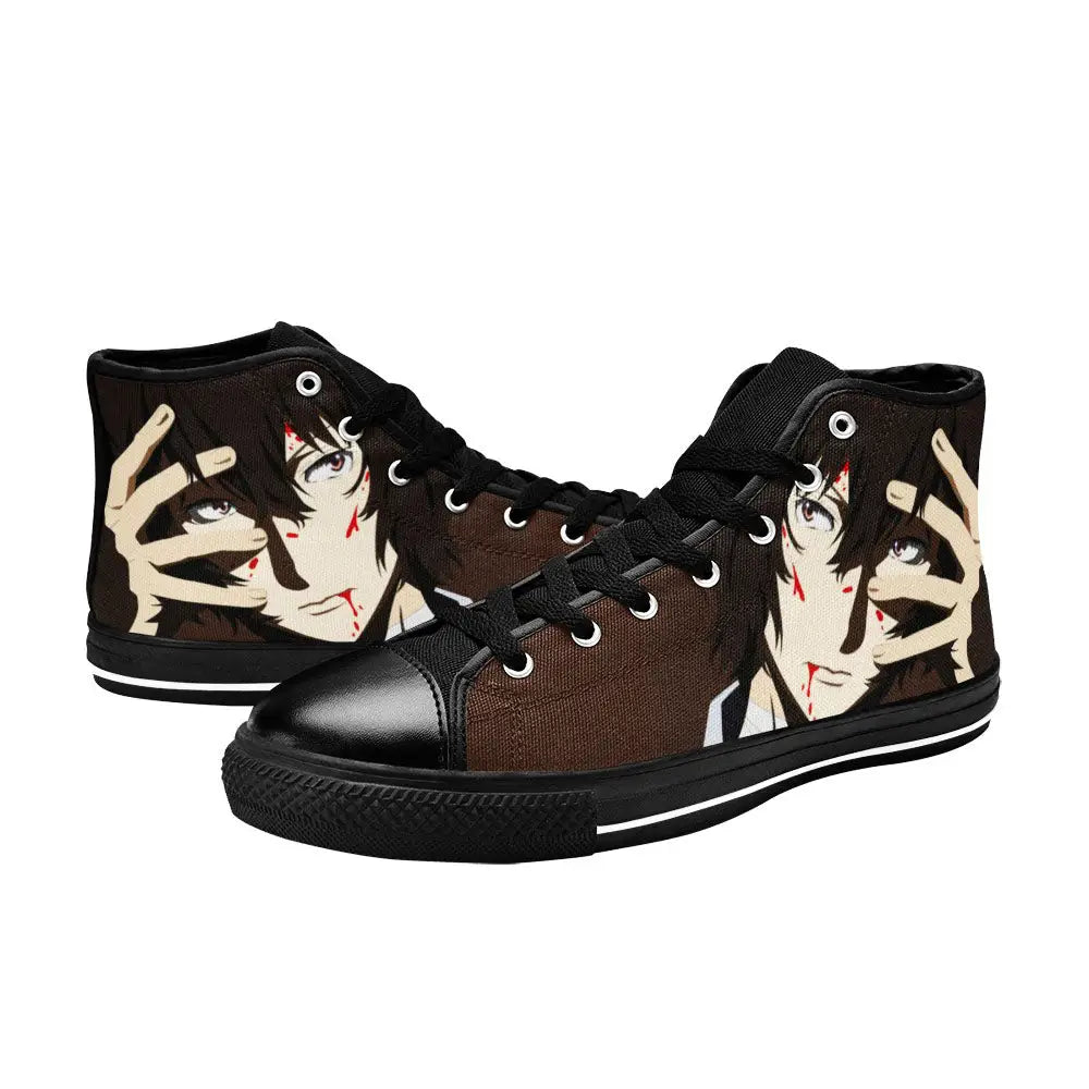 Bungou Stray Dogs Dazai Custom High Top Sneakers Shoes