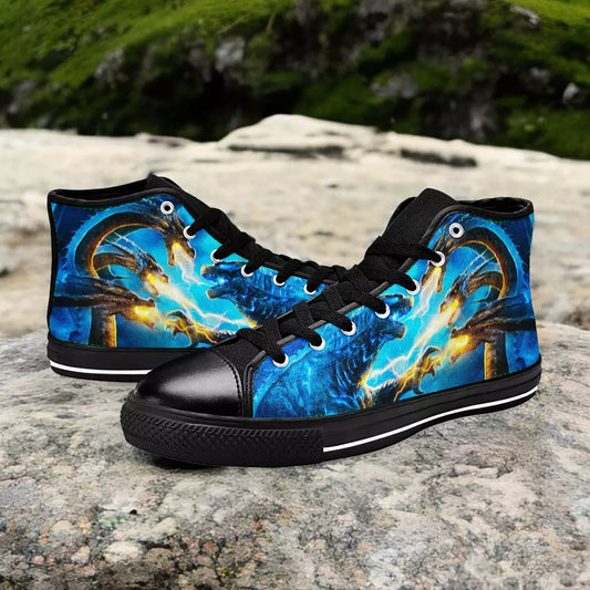 Burning Godzilla Vs King Ghidorah Custom High Top Sneakers Shoes