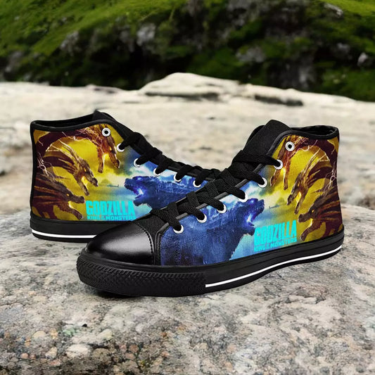 Burning Godzilla Vs King Ghidorah Custom High Top Sneakers Shoes