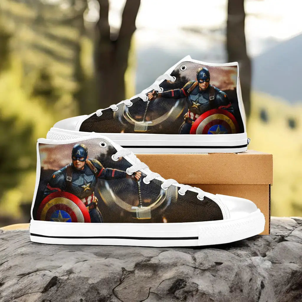 Captain America End Game Custom High Top Sneakers Shoes