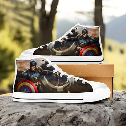 Captain America End Game Custom High Top Sneakers Shoes