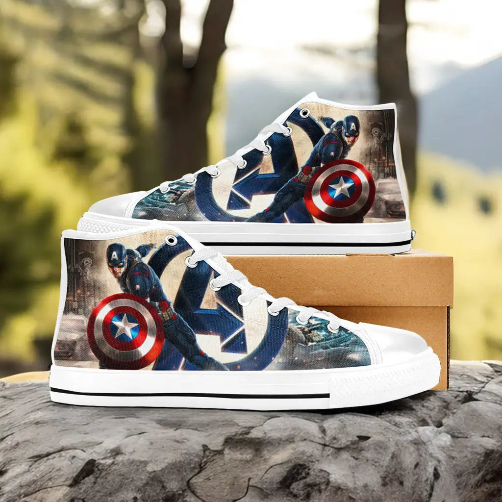 Captain America End Game Custom High Top Sneakers Shoes