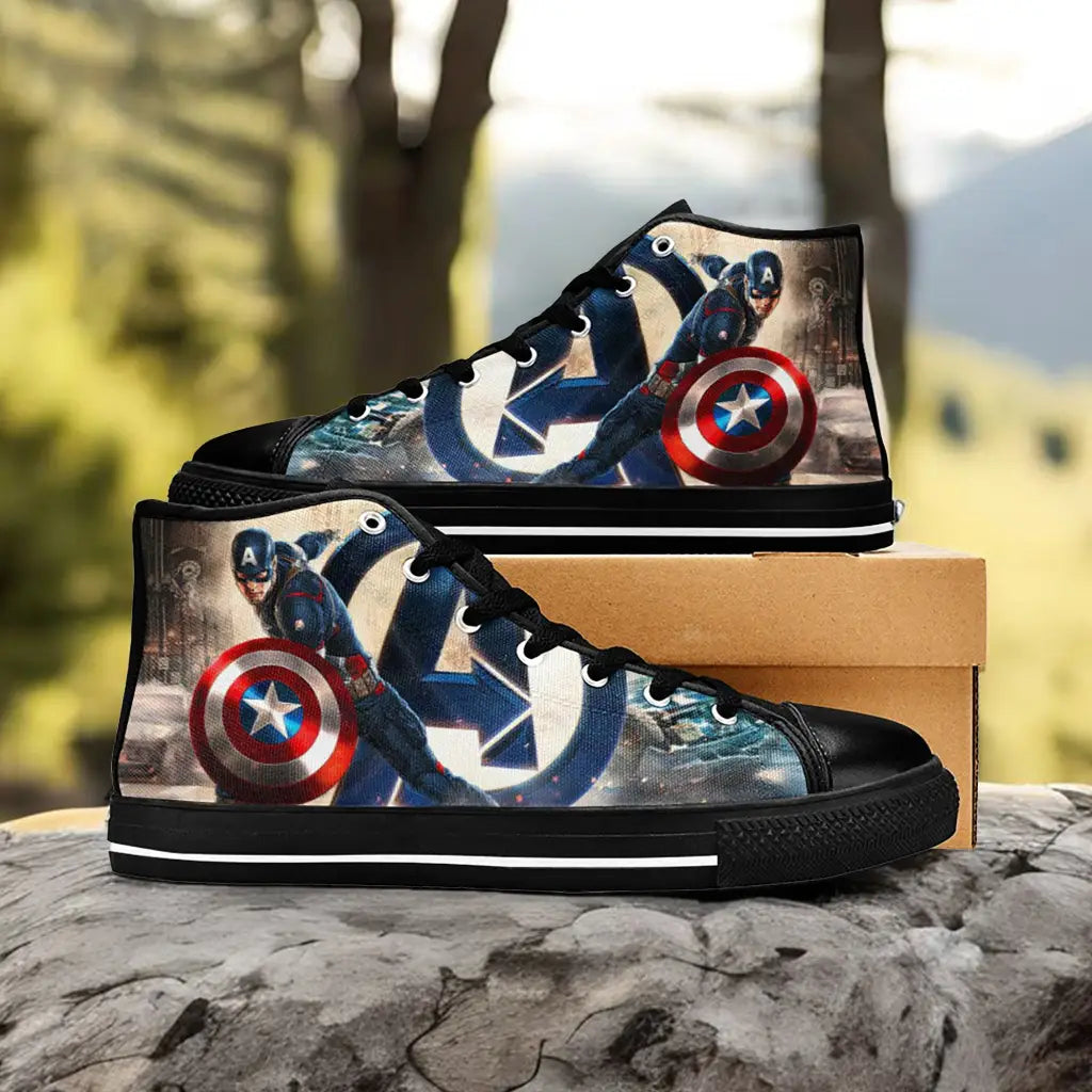 Captain America End Game Custom High Top Sneakers Shoes