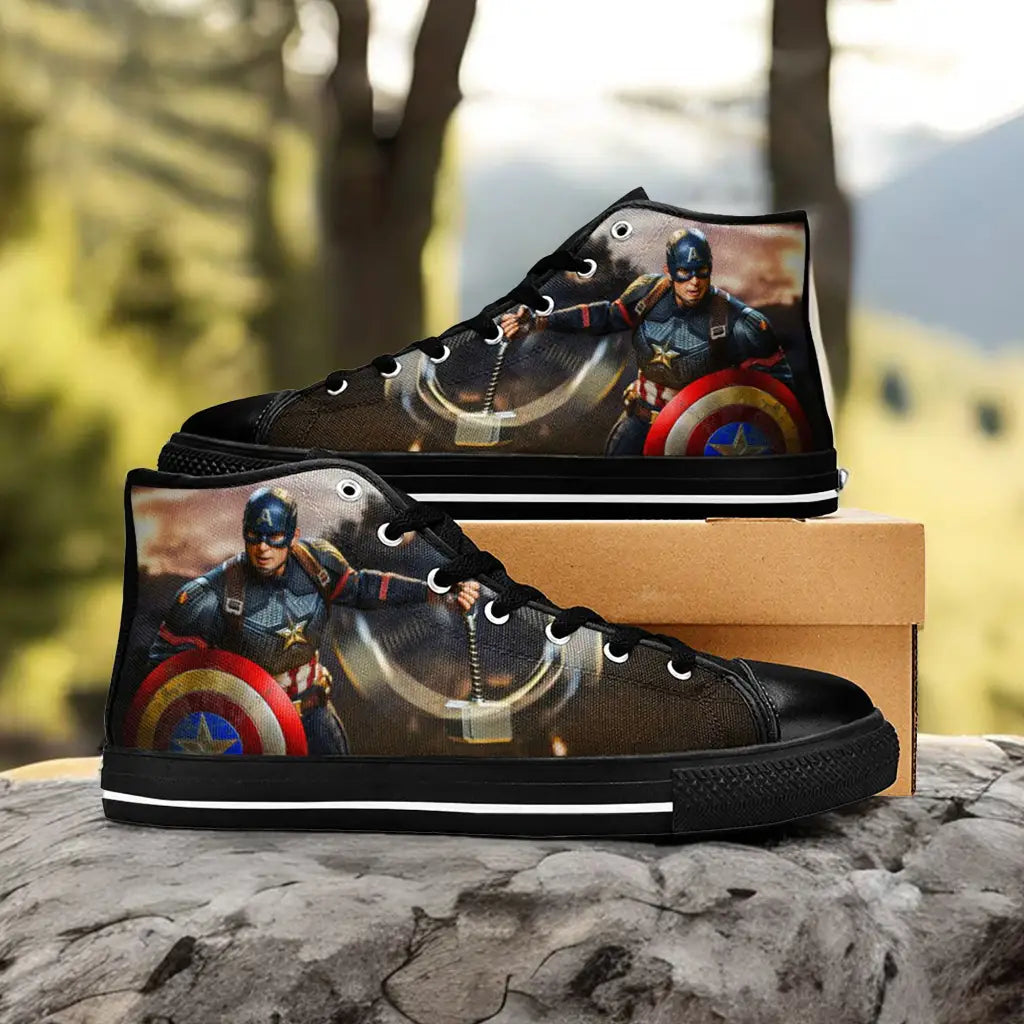 Captain America End Game Custom High Top Sneakers Shoes