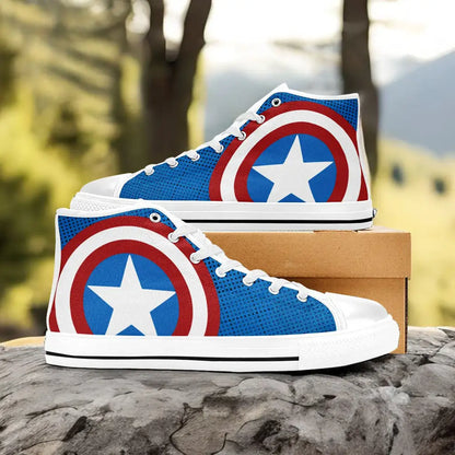 Captain America Custom High Top Sneakers Shoes