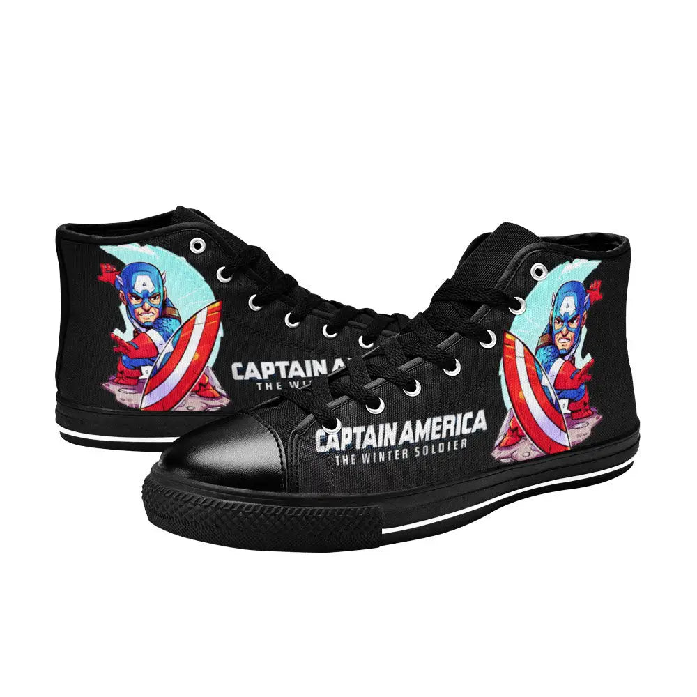 Captain America Custom High Top Sneakers Shoes