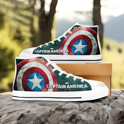 Captain America Custom High Top Sneakers Shoes