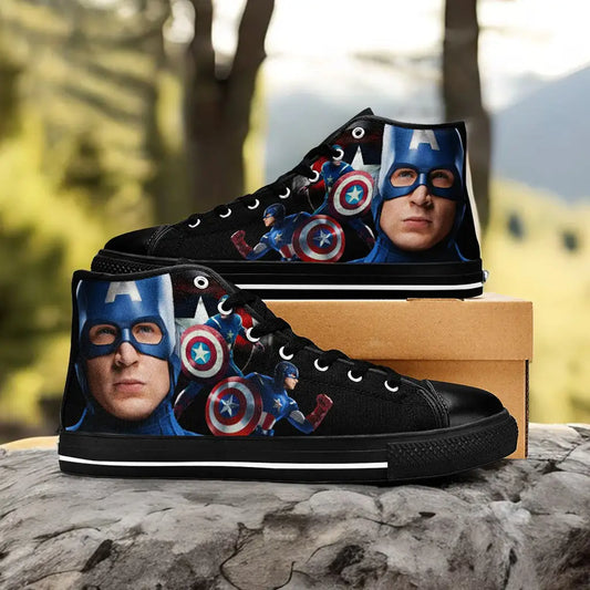 Captain America Custom High Top Sneakers Shoes