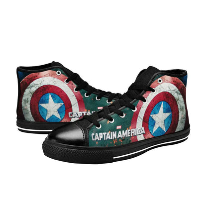 Captain America Custom High Top Sneakers Shoes