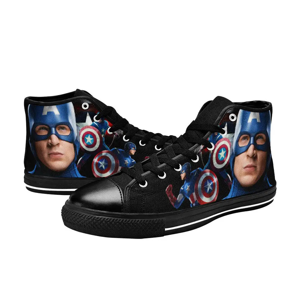 Captain America Custom High Top Sneakers Shoes