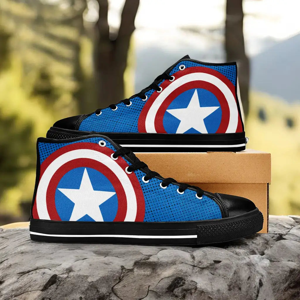 Captain America Custom High Top Sneakers Shoes