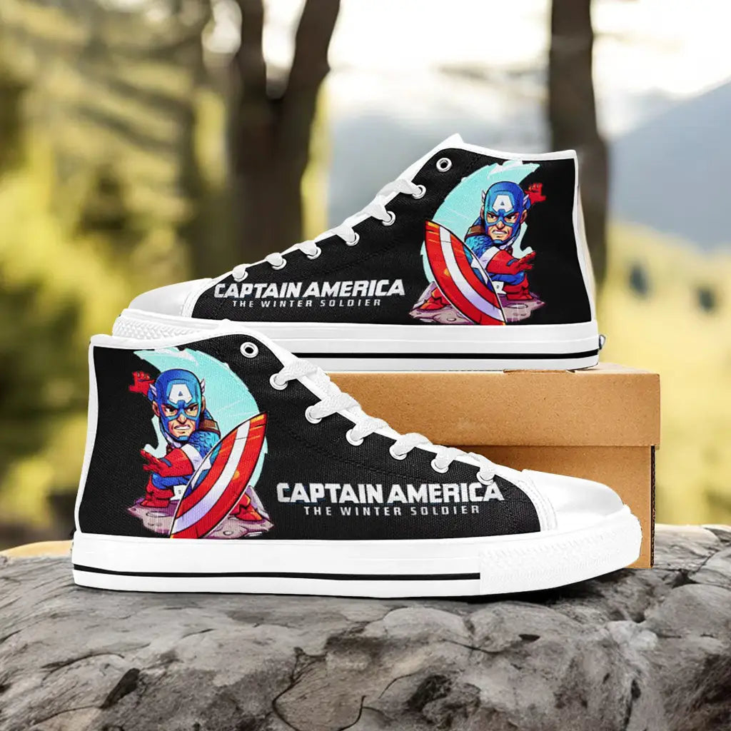 Captain America Custom High Top Sneakers Shoes