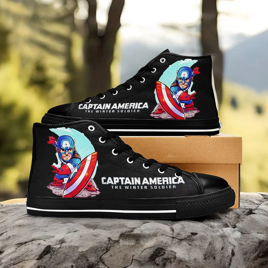 Captain America Custom High Top Sneakers Shoes