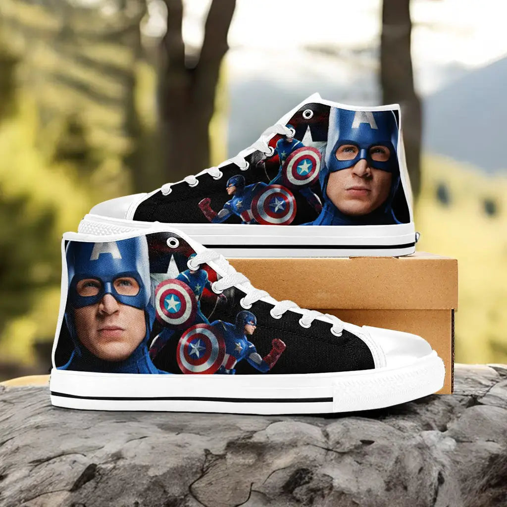 Captain America Custom High Top Sneakers Shoes