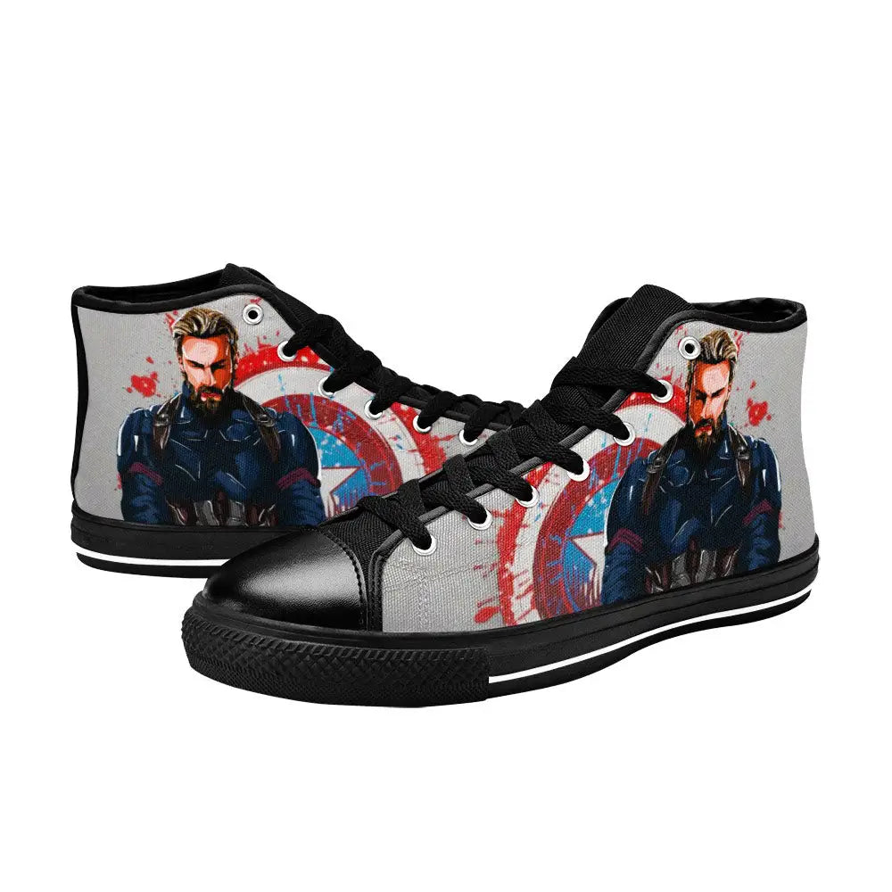 Captain America Winter Soldier Custom High Top Sneakers Shoes