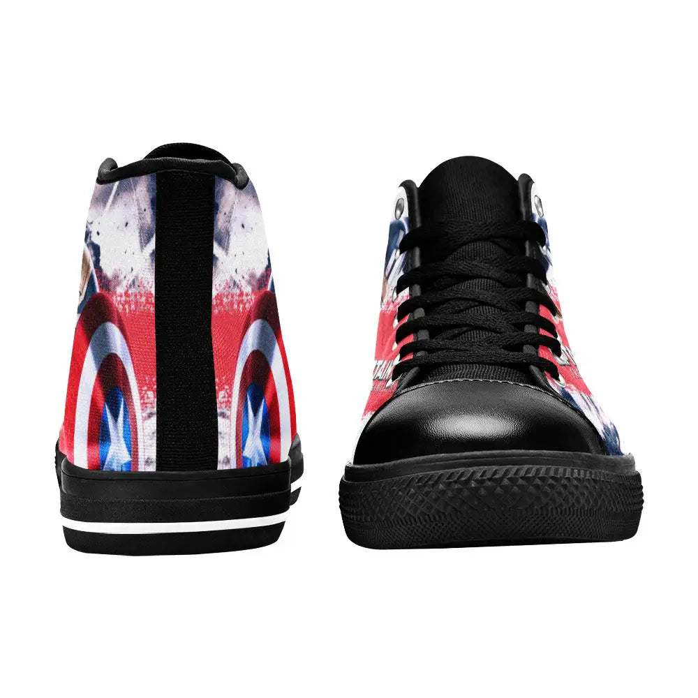 Captain America Winter Soldier Custom High Top Sneakers Shoes