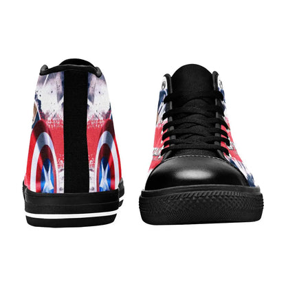 Captain America Winter Soldier Custom High Top Sneakers Shoes