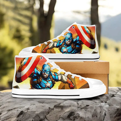 Captain America Winter Soldier Custom High Top Sneakers Shoes