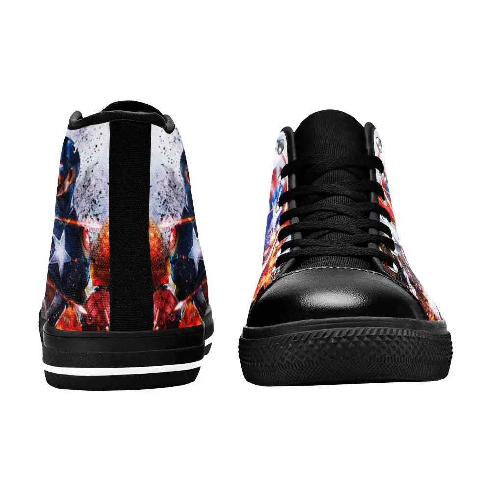 Captain America Winter Soldier Custom High Top Sneakers Shoes