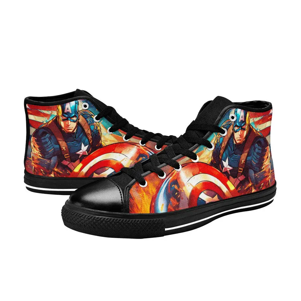 Captain America Winter Soldier Custom High Top Sneakers Shoes