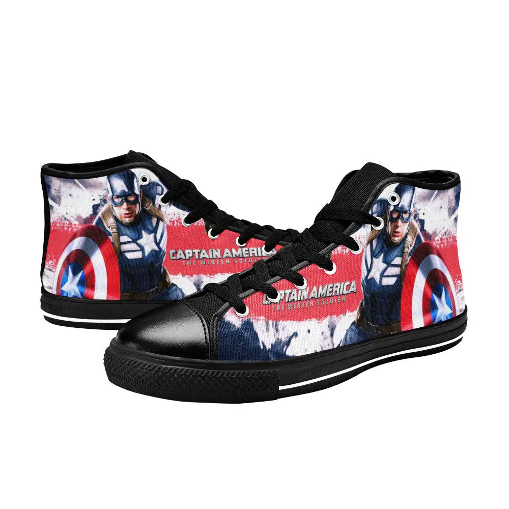 Captain America Winter Soldier Custom High Top Sneakers Shoes