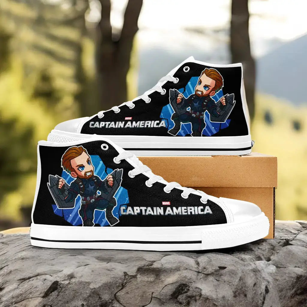 Captain America Winter Soldier Custom High Top Sneakers Shoes