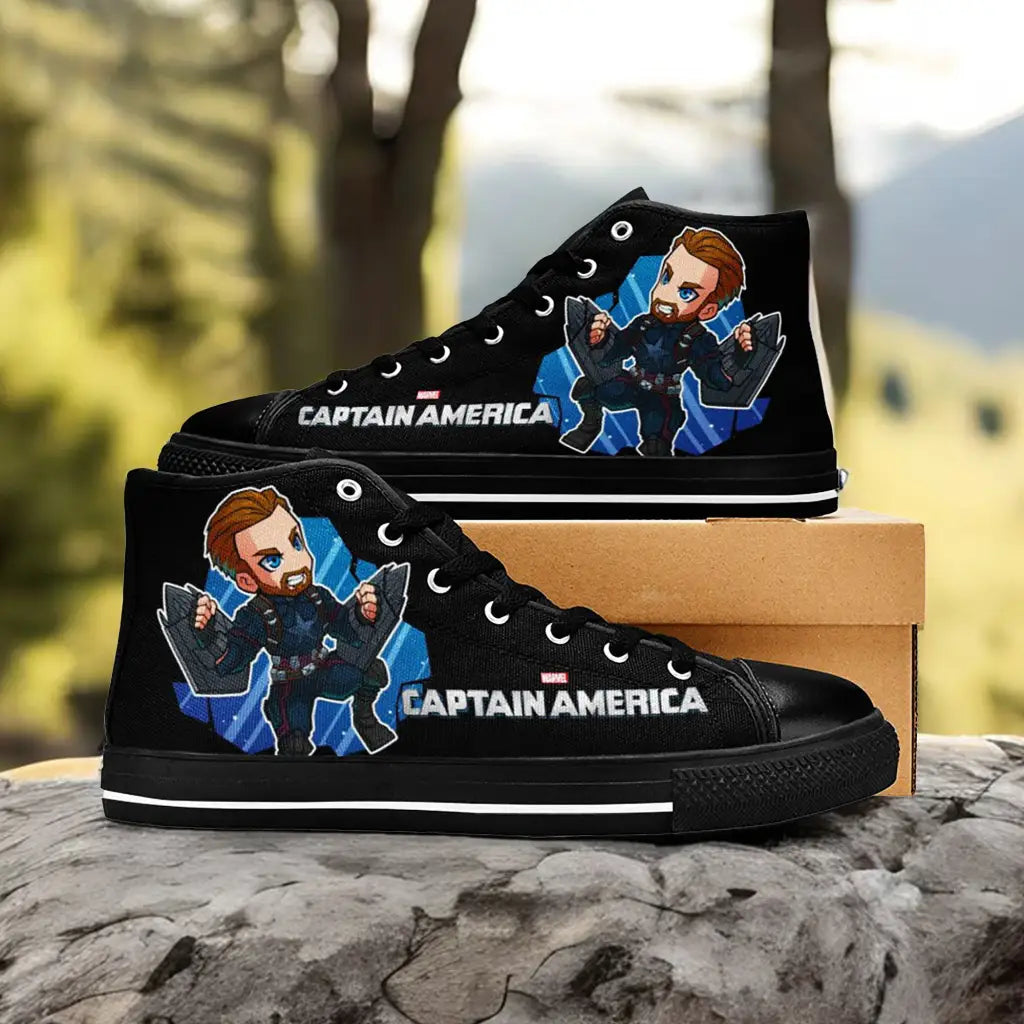 Captain America Winter Soldier Custom High Top Sneakers Shoes