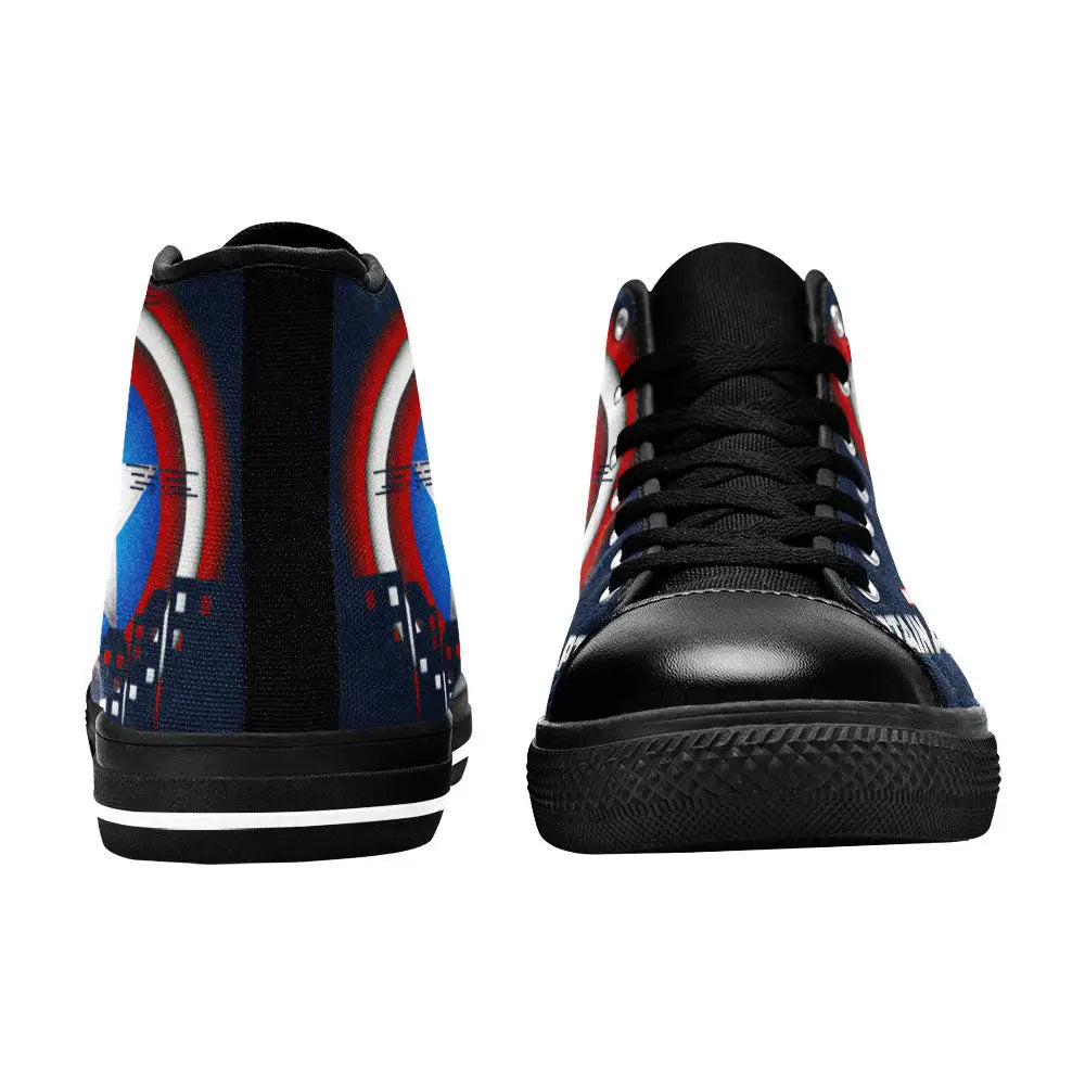 Captain America Winter Soldier Custom High Top Sneakers Shoes