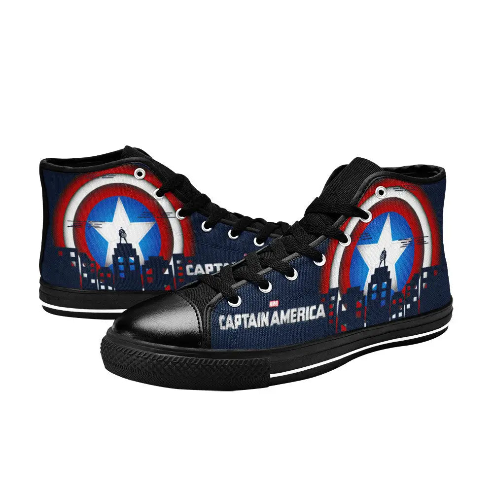 Captain America Winter Soldier Custom High Top Sneakers Shoes