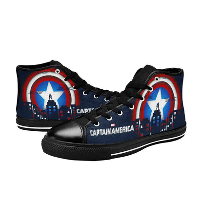 Captain America Winter Soldier Custom High Top Sneakers Shoes