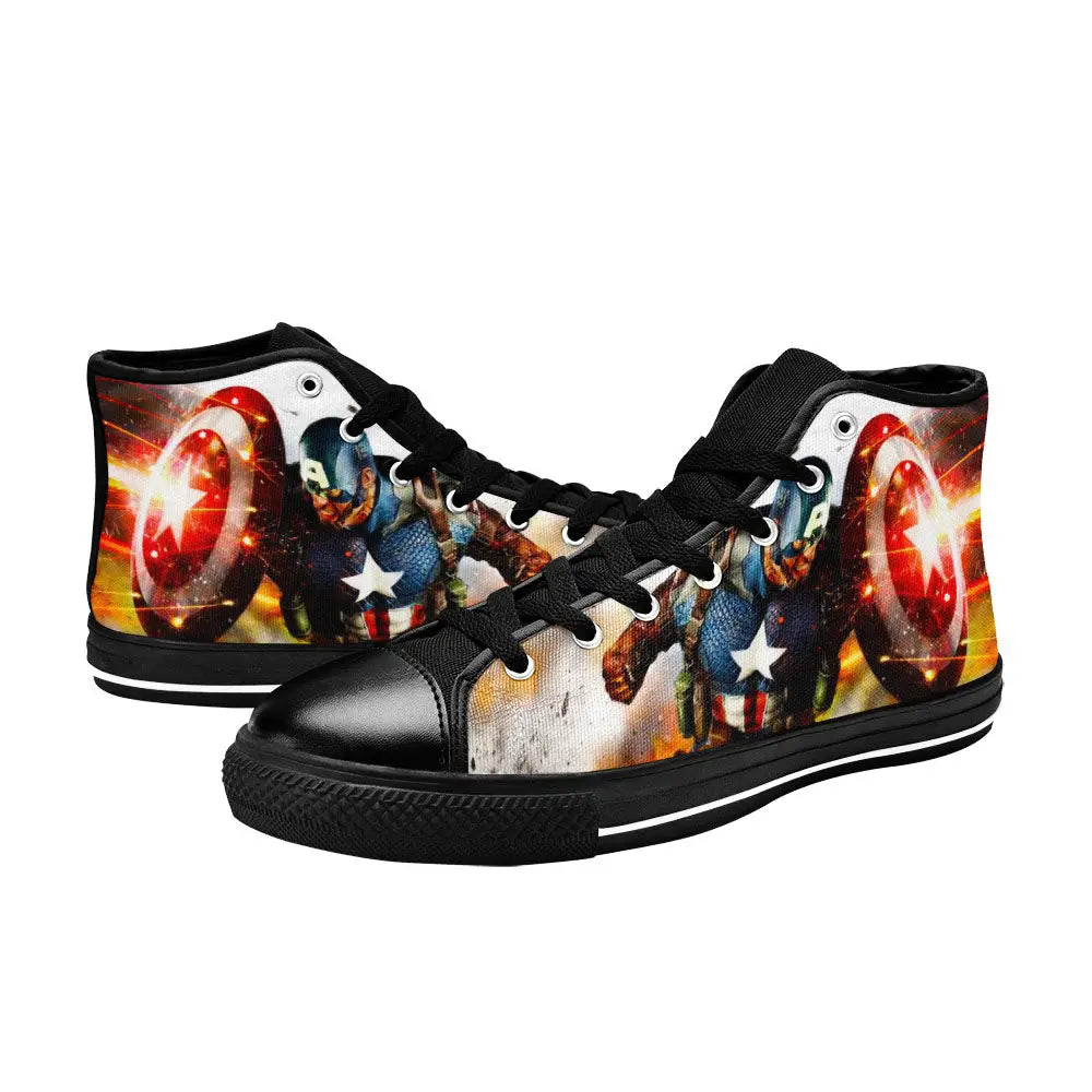 Captain America Winter Soldier Custom High Top Sneakers Shoes