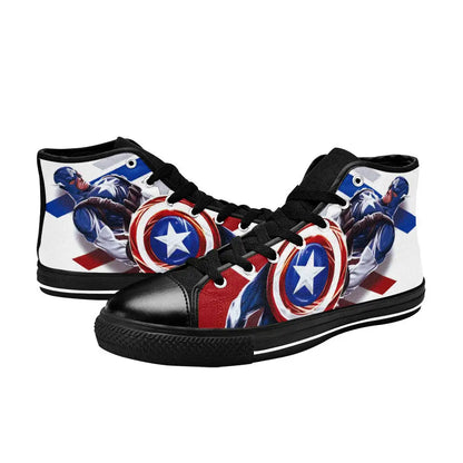 Captain America Winter Soldier Custom High Top Sneakers Shoes