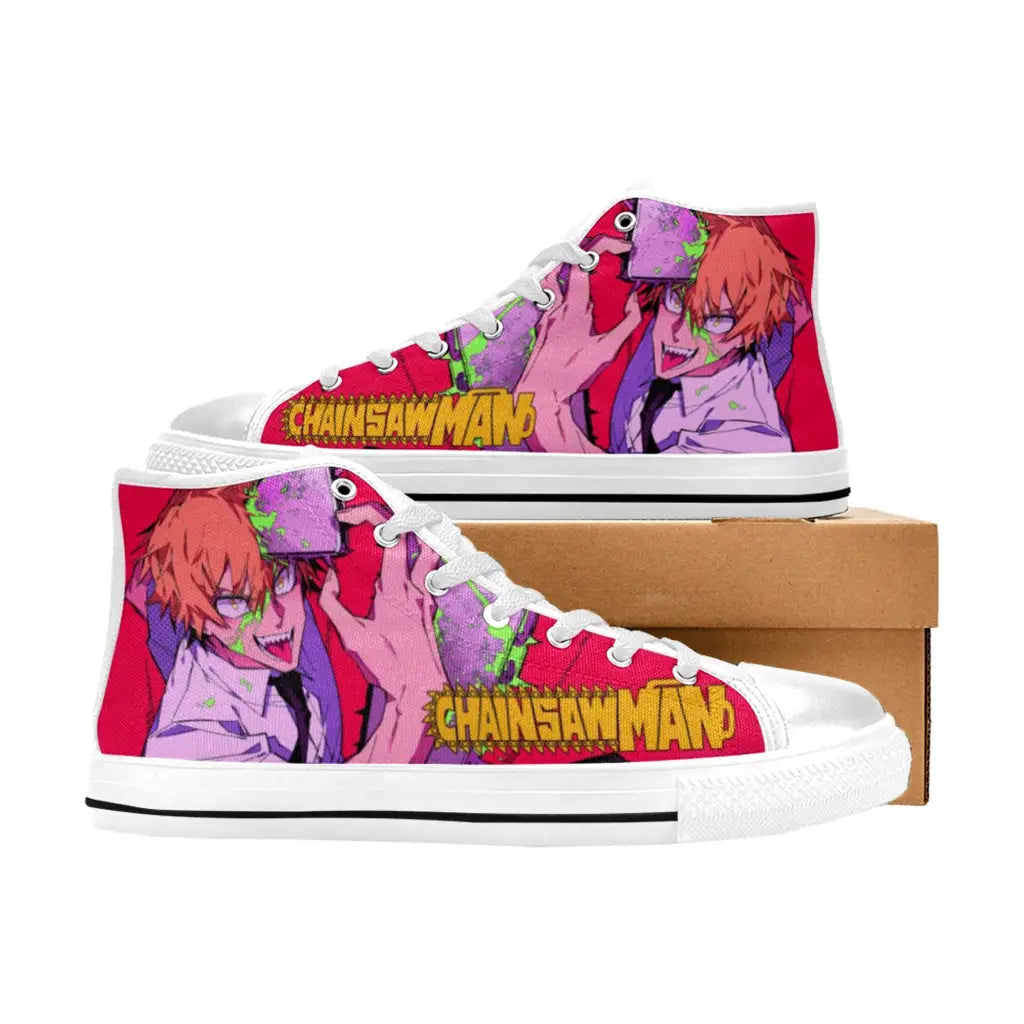 Chainsaw Man Denji Shoes High Top Sneakers