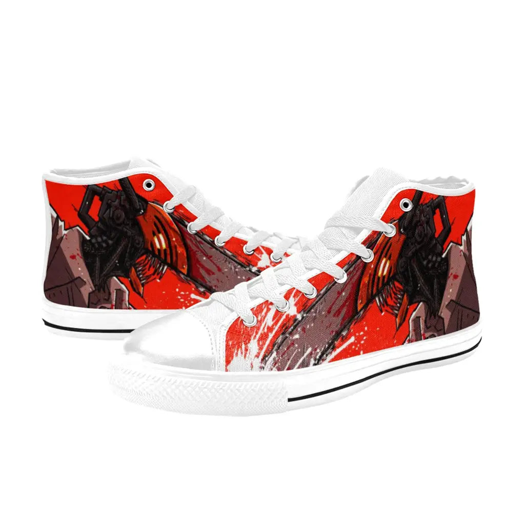 Chainsaw Man Denji Shoes High Top Sneakers