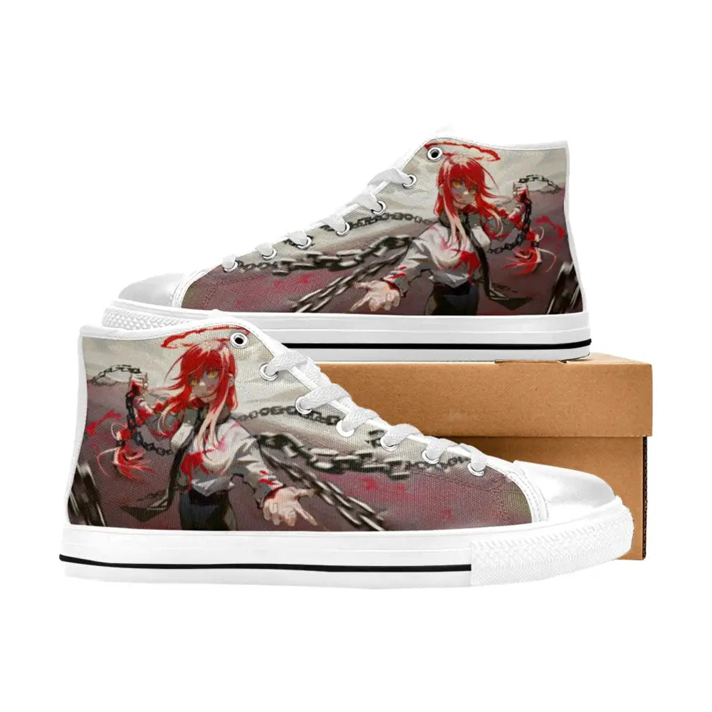 Chainsaw Man Makima Contract Devil Shoes High Top Sneakers