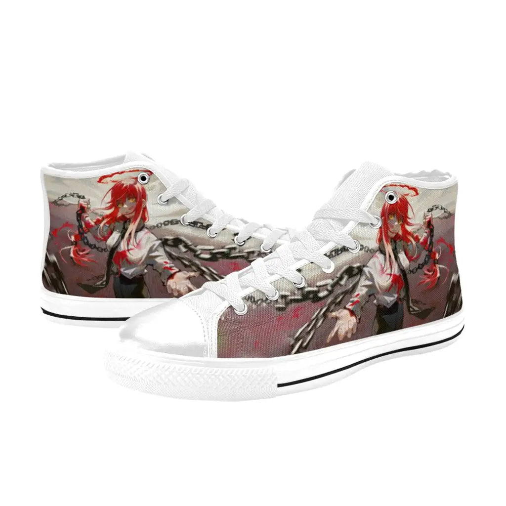 Chainsaw Man Makima Contract Devil Shoes High Top Sneakers