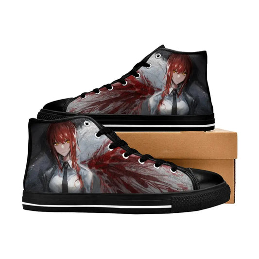 Chainsaw man Makima Contract Devil Shoes High Top Sneakers