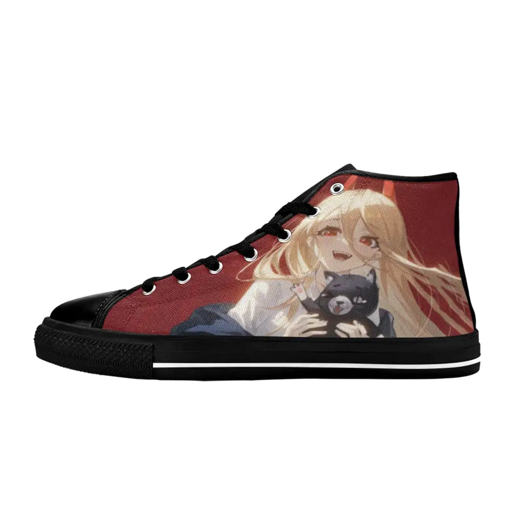 Chainsaw Man Power Shoes High Top Sneakers