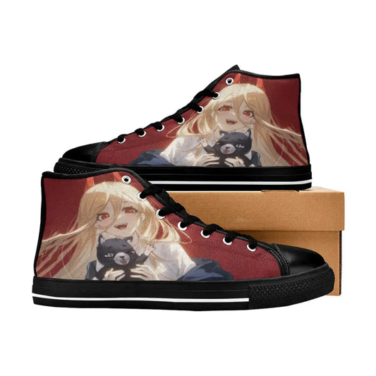 Chainsaw Man Power Shoes High Top Sneakers