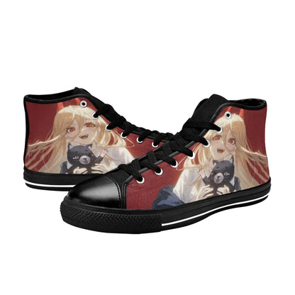 Chainsaw Man Power Shoes High Top Sneakers