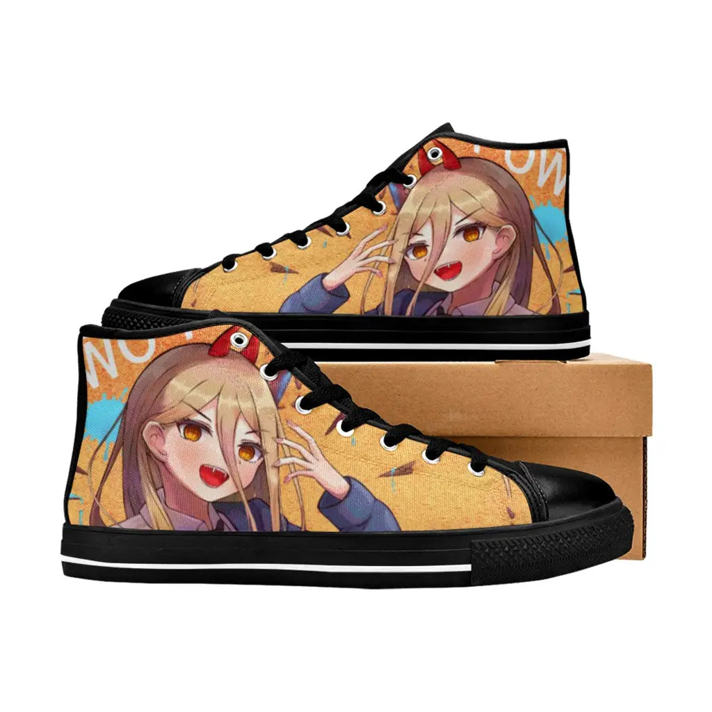 Chainsaw Man Power Shoes High Top Sneakers