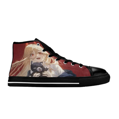 Chainsaw Man Power Shoes High Top Sneakers